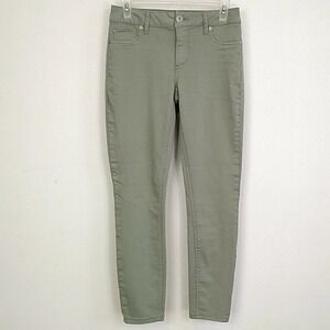 Maurice's Women Olive Green Denim Pants Casual Everyday Style Stretchy Jegging #
